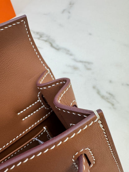 HERMES Kelly Danse 金棕色金扣 Swift Gold GHW