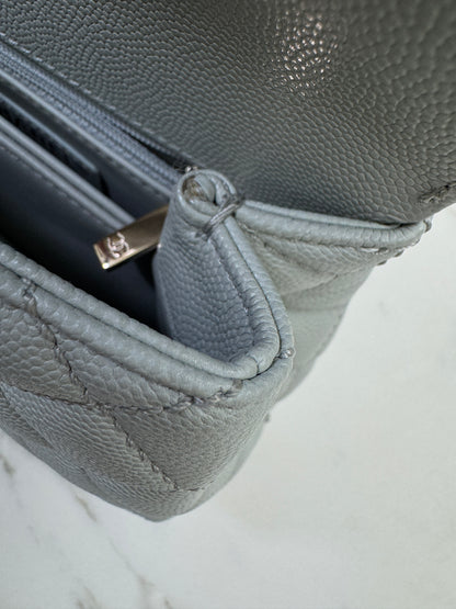 CHANEL Mini Cocohandle 霧霾藍/冰川藍 Cloud Blue