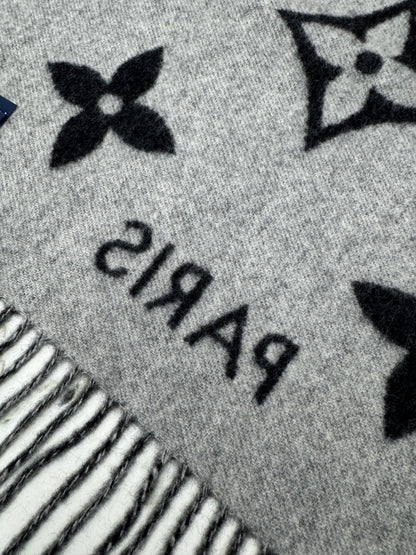 LV Reykjavik Scarf 100% Cashmere Black
