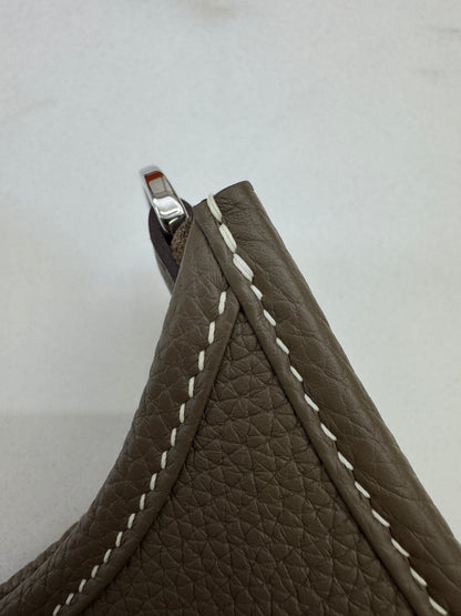 HERMES Evelyne 23 大象灰銀扣 Etoupe TC PHW