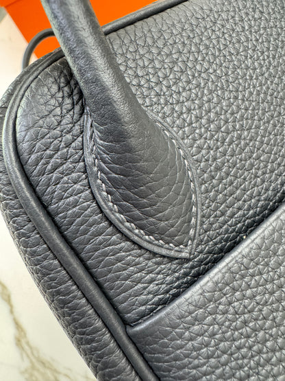 HERMES Lindy 26 石板灰銀扣 85 Ardoise TC PHW