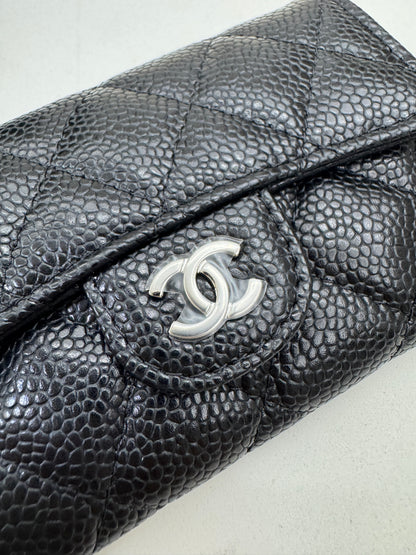 CHANEL CF Cardholder 黑銀牛