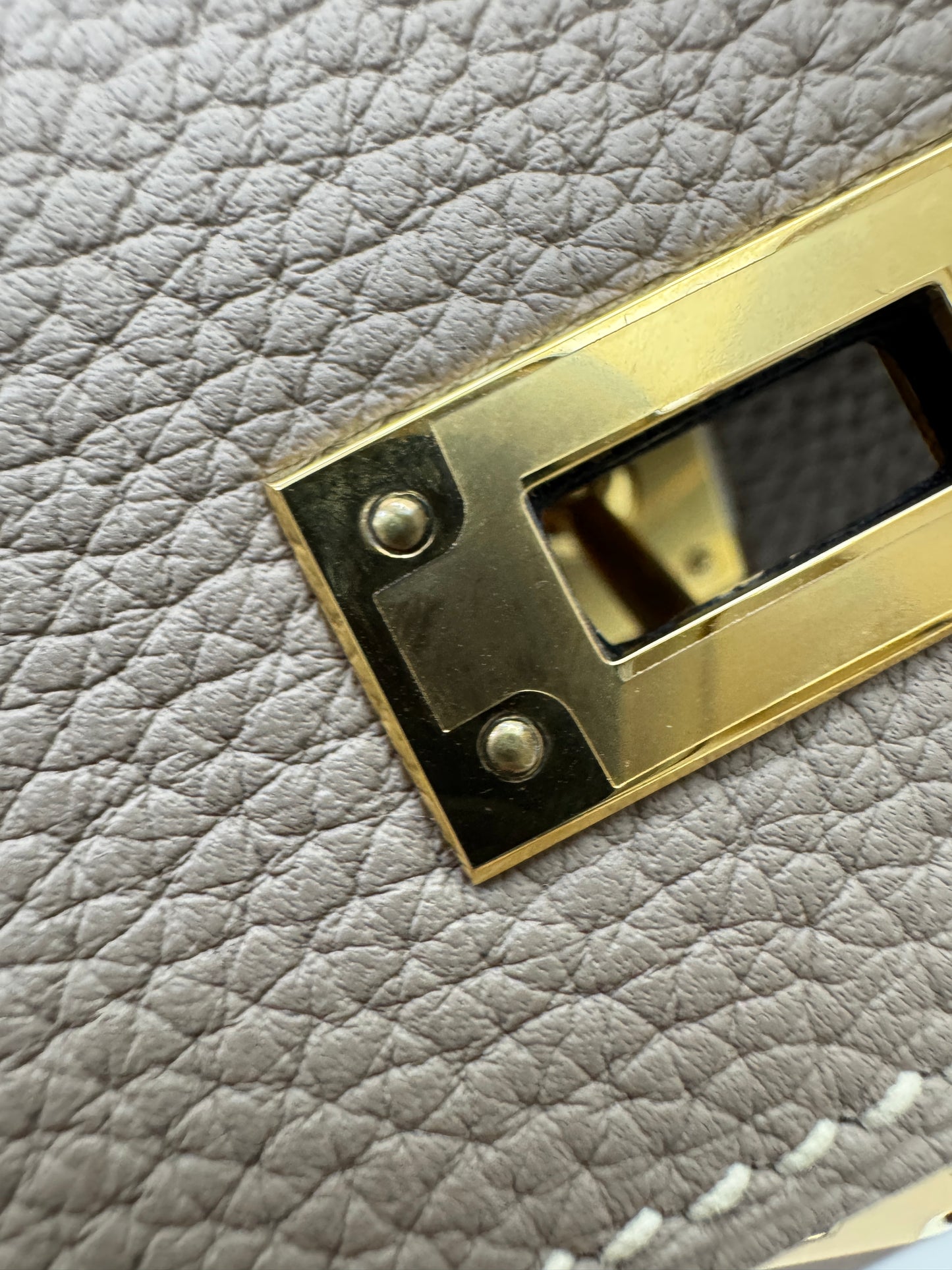 HERMES Kelly 25 斑鳩灰金扣 內縫 Togo 81 Gris Tourterelle GHW