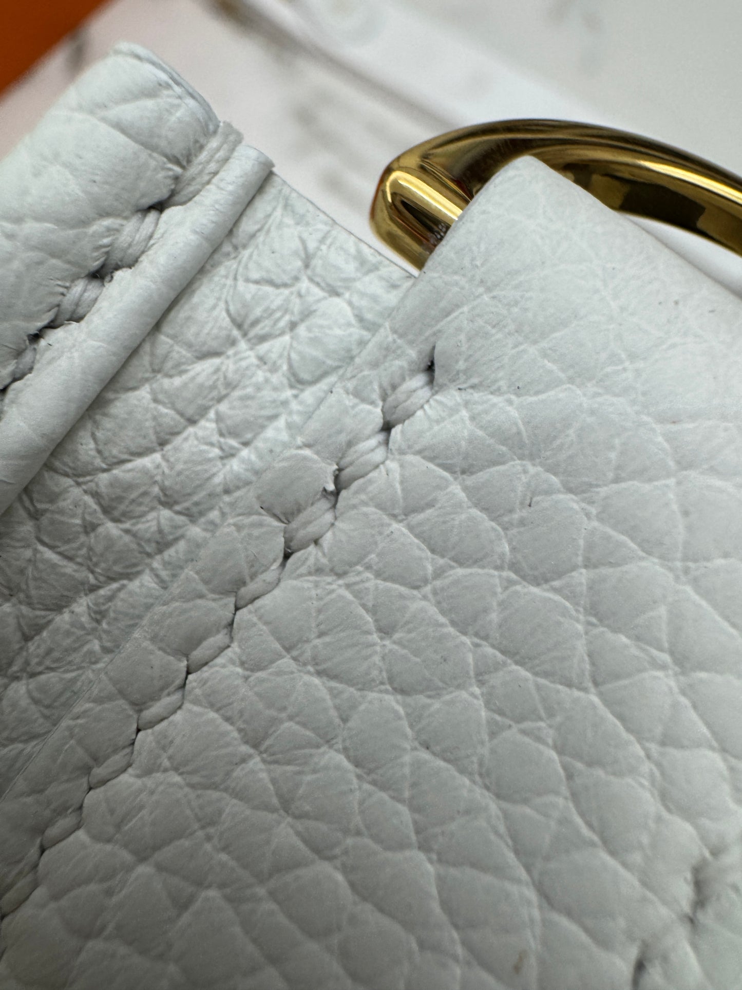 HERMES Evelyn29 新白色金扣 0U New White GHW