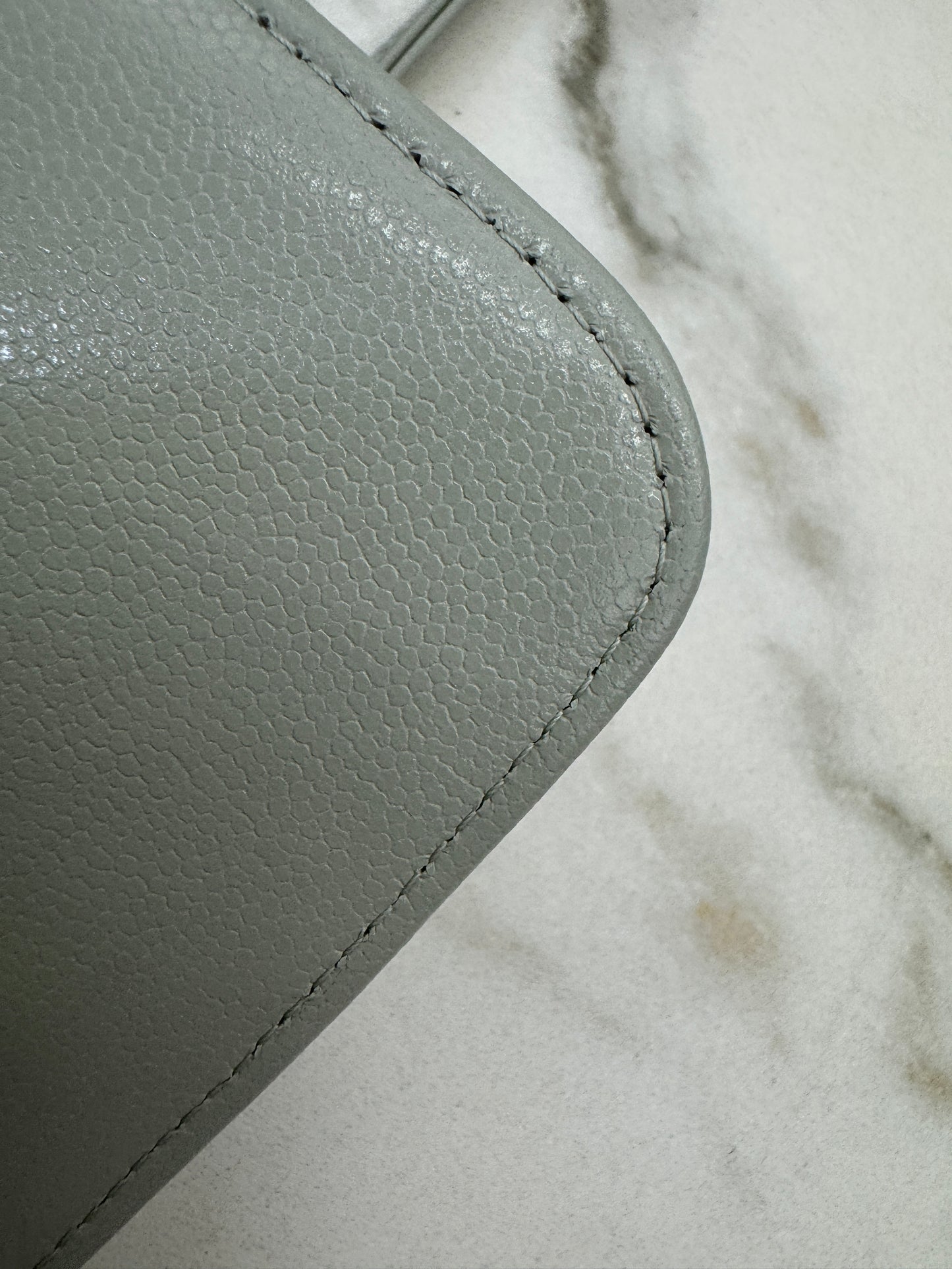 CHANEL Preppy Coco 灰綠色 Small