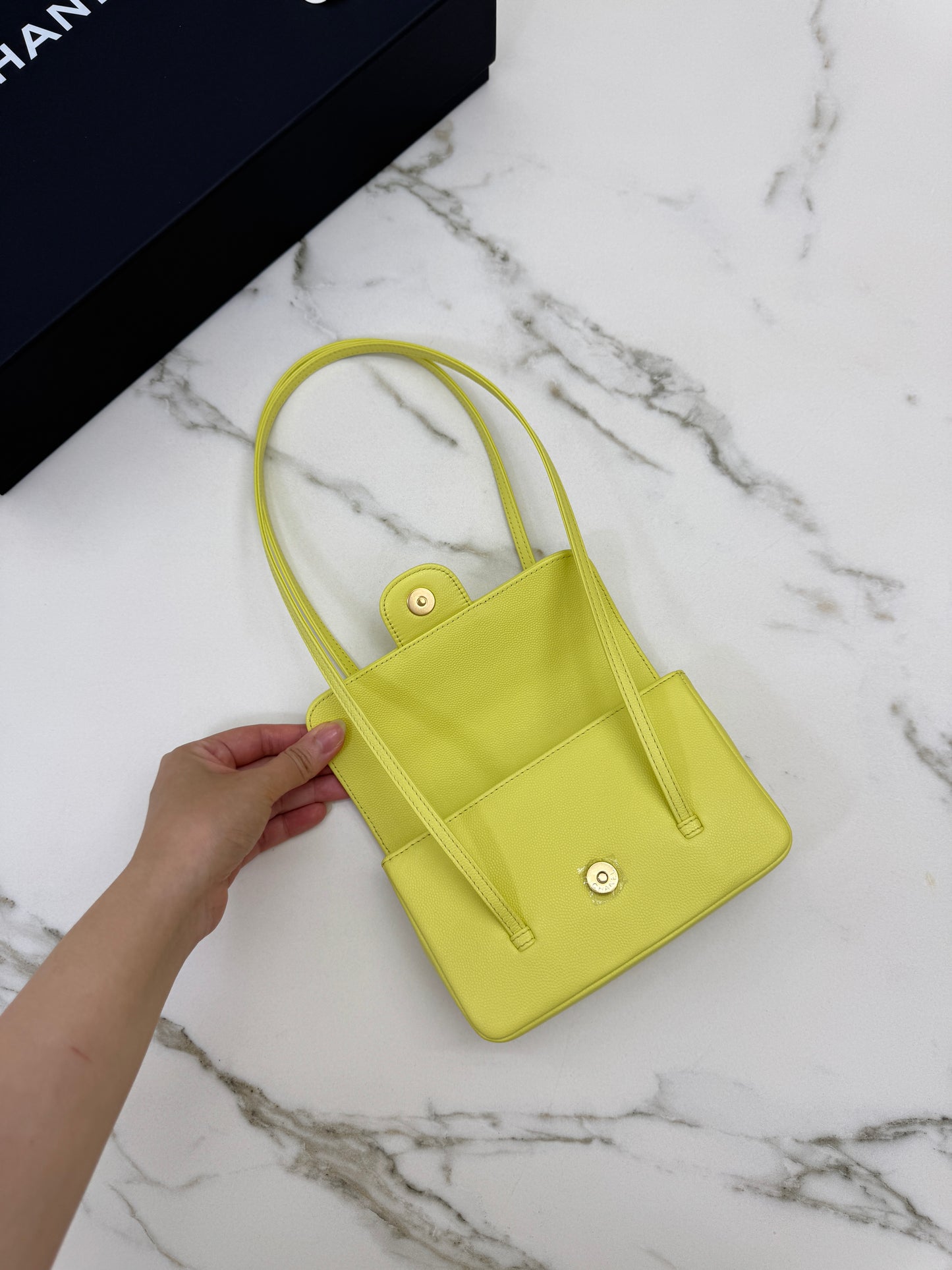 CHANEL Mini Preppy Coco 黃色