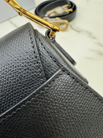 DIOR Saddle Small 黑色掌紋皮 Black Calfskin