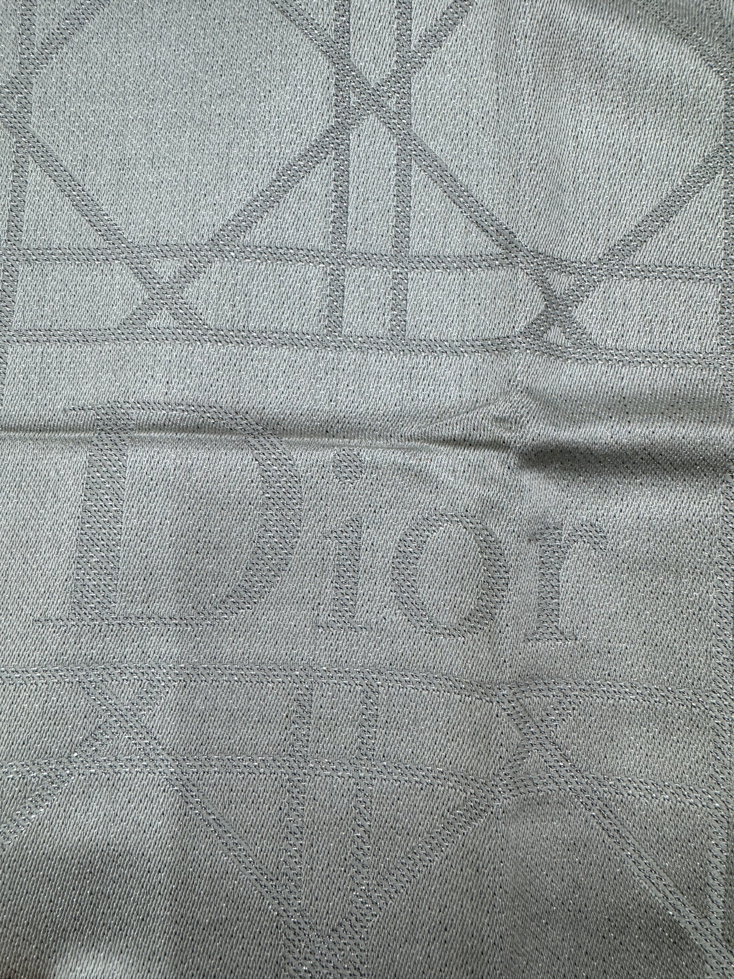 DIOR Cannage 140cm Scarf 銀色