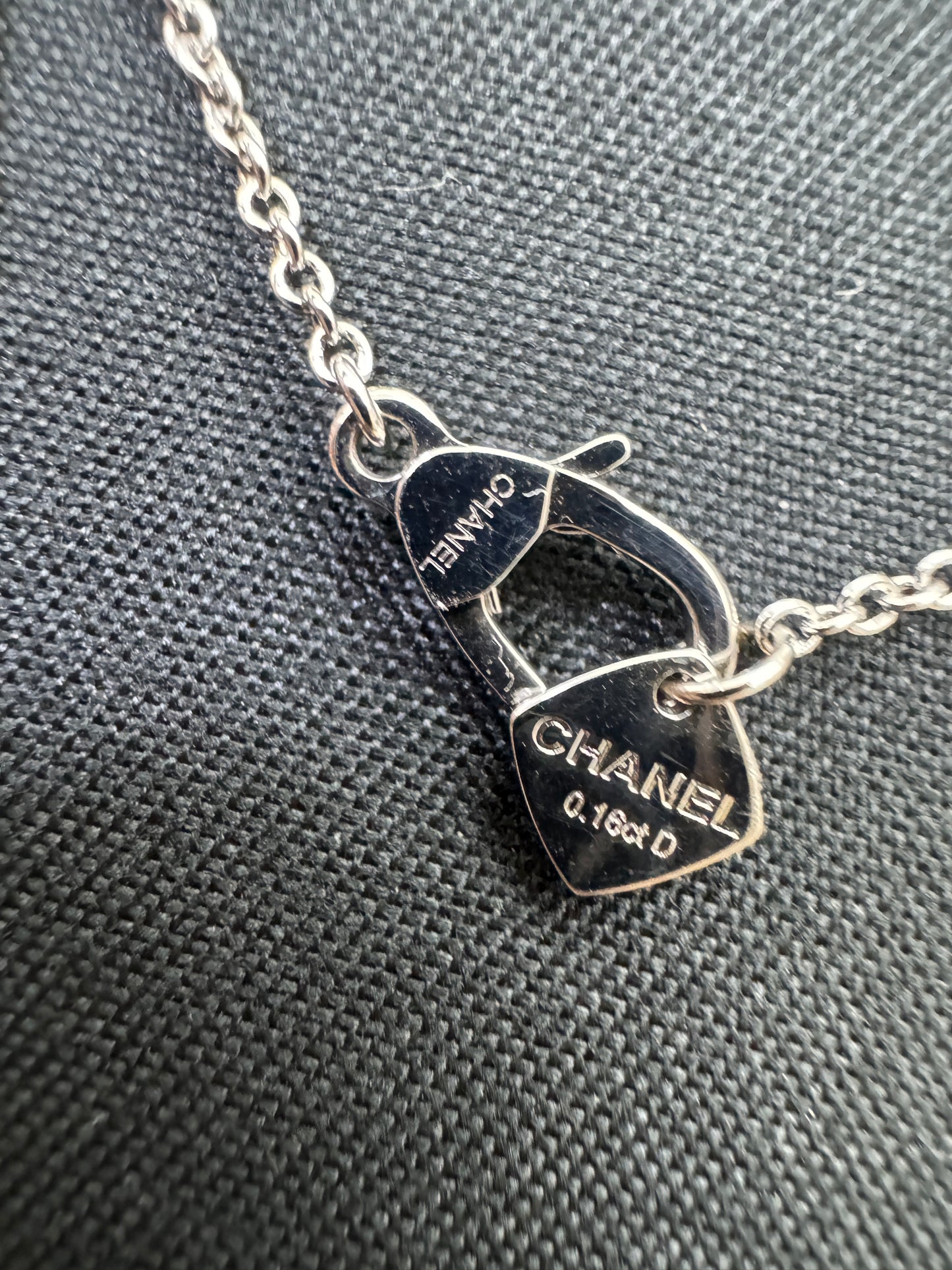 CHANEL Coco Crush 白金色 月亮項鏈