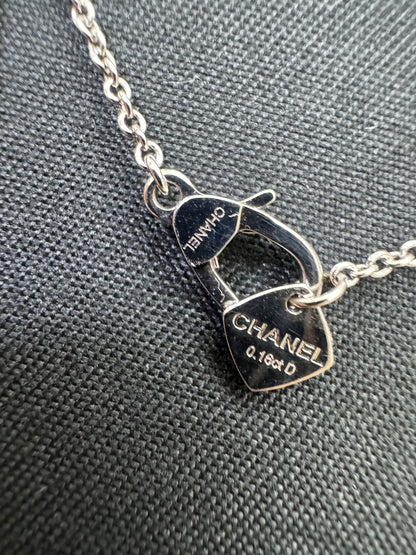 CHANEL Coco Crush 白金色 月亮項鏈