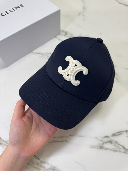 CELINE 凱旋門鴨舌帽 藏藍色