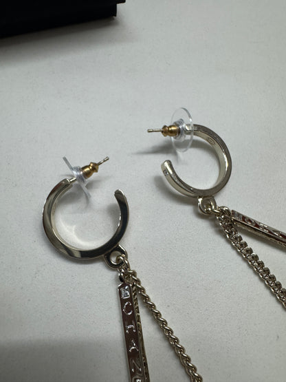 CHANEL 21P 淺金色流蘇耳環