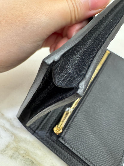 HERMES Bearn Wallet 長款 黑色金扣 Epsom