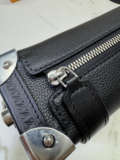 LV Side Trunk MM 黑色皮款