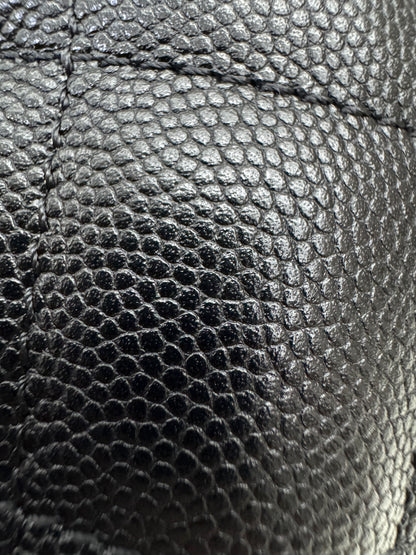 CHANEL Mini 25 Bag 黑色荔枝皮 金扣 Caviar Calfskin GHW
