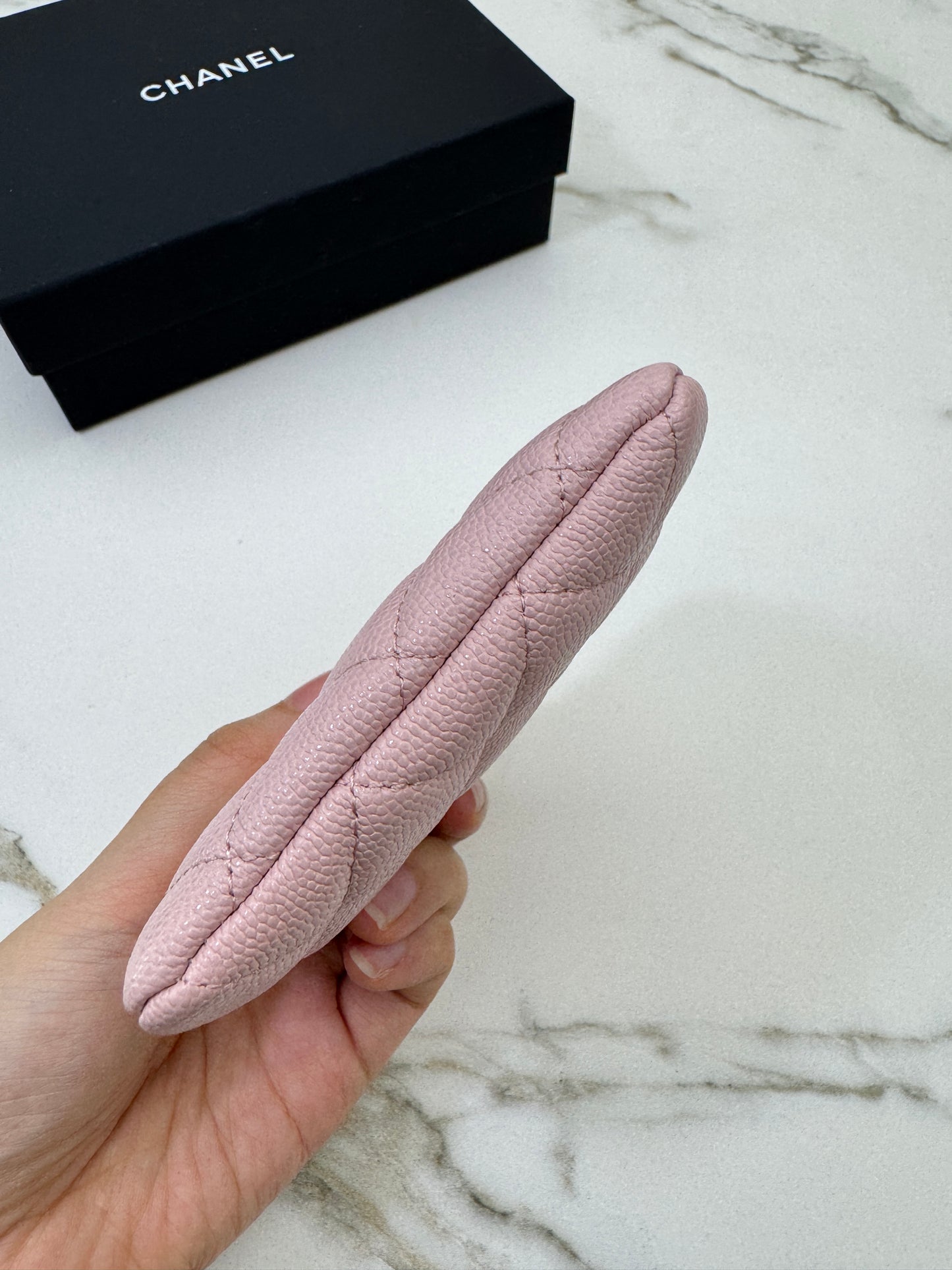 CHANEL 吐司零錢包 22B櫻花粉