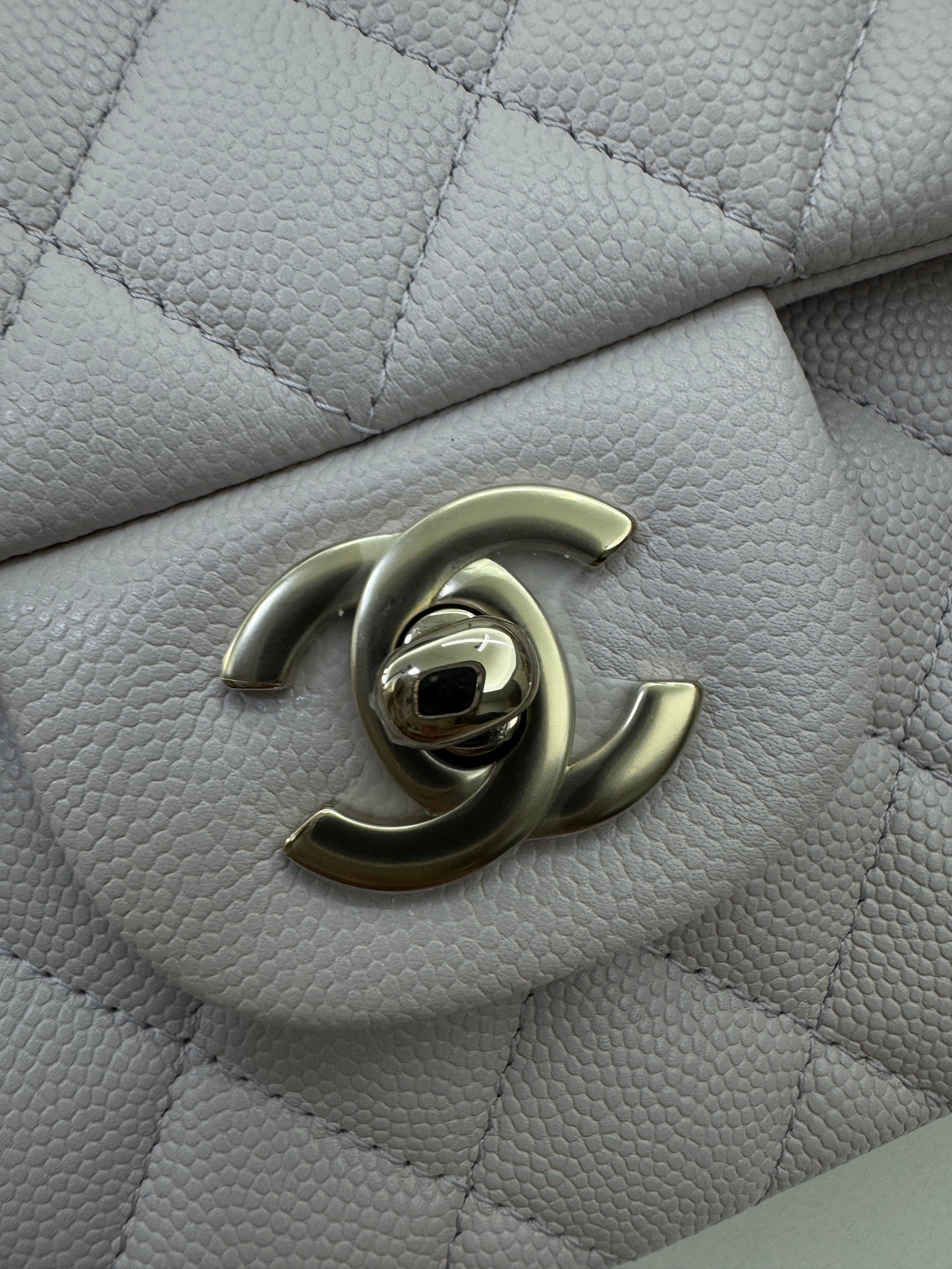 CHANEL 21S 淺粉紫 Classic Flap Small CF23 Liliac