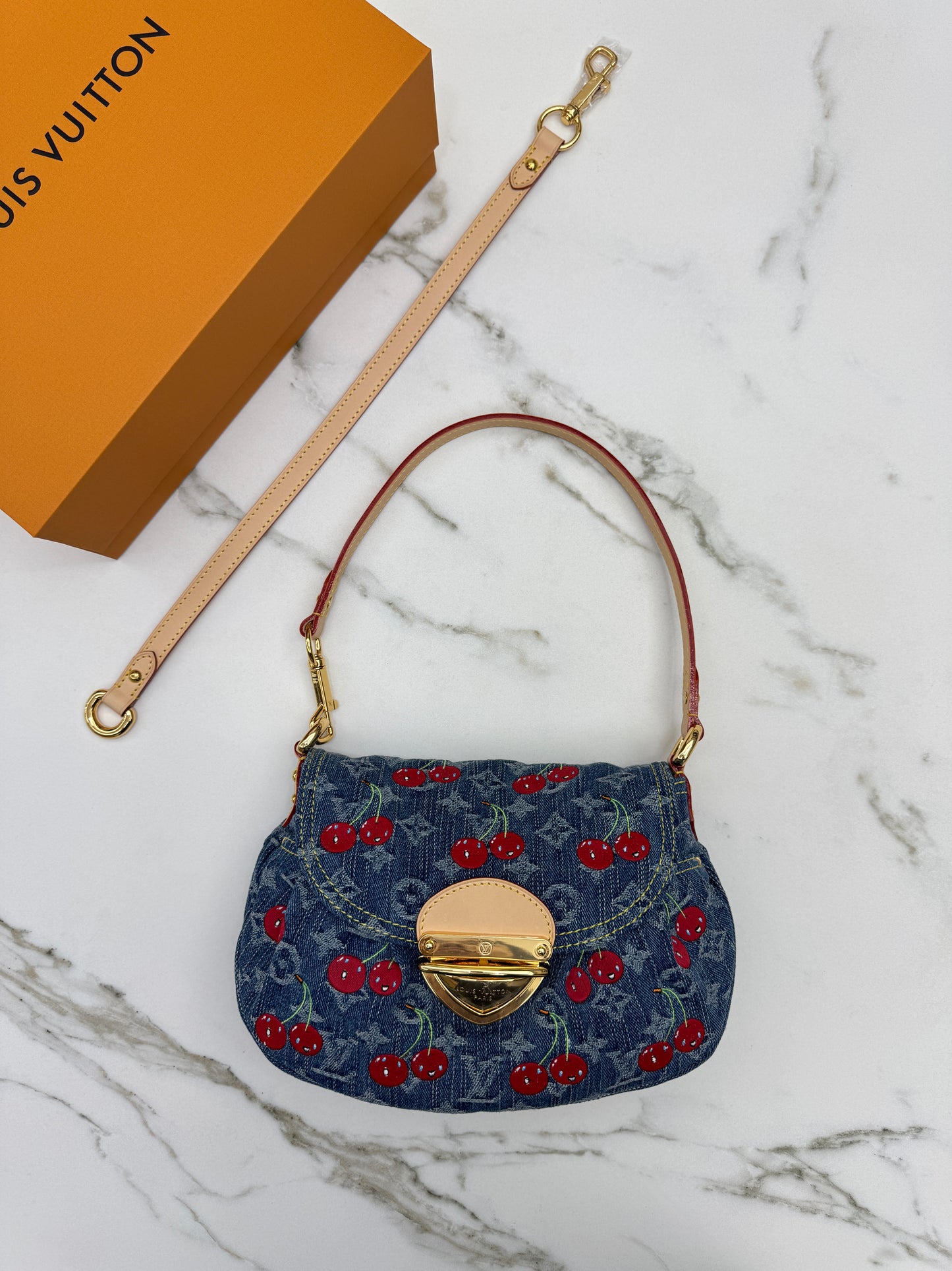 LV X TM Sunset Cherry Denim