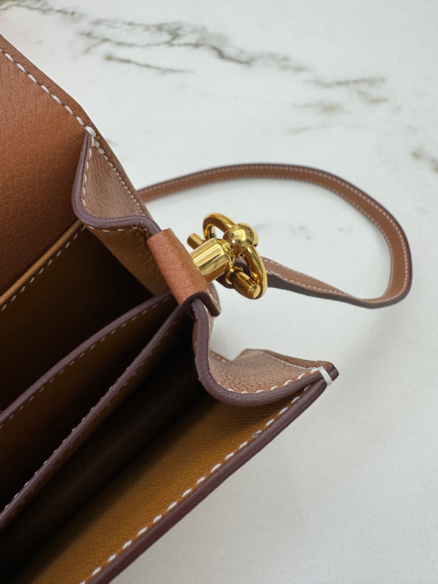 HERMES Mini Roulis Gold Evercolor GHW