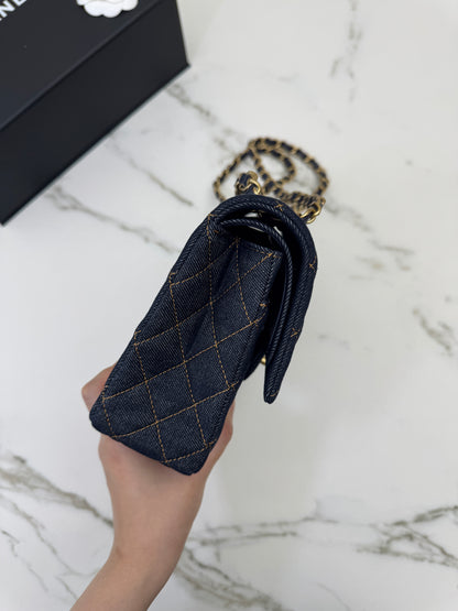 CHANEL 26P深藍牛仔 CF25 Medium