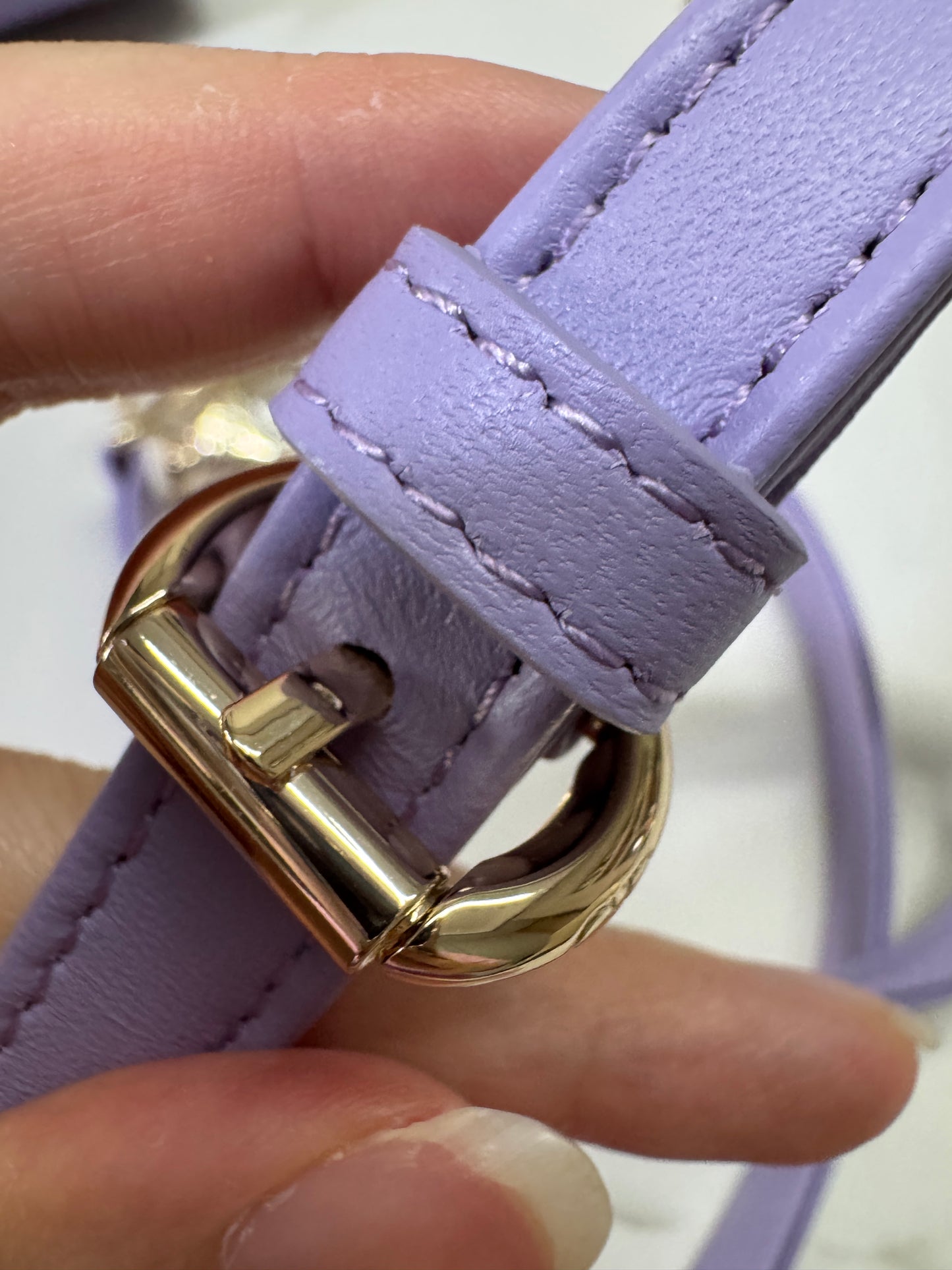 DIOR Mini Lady Dior 紫色羊皮