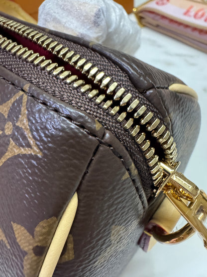 LV Speedy 20 粉橙色肩帶