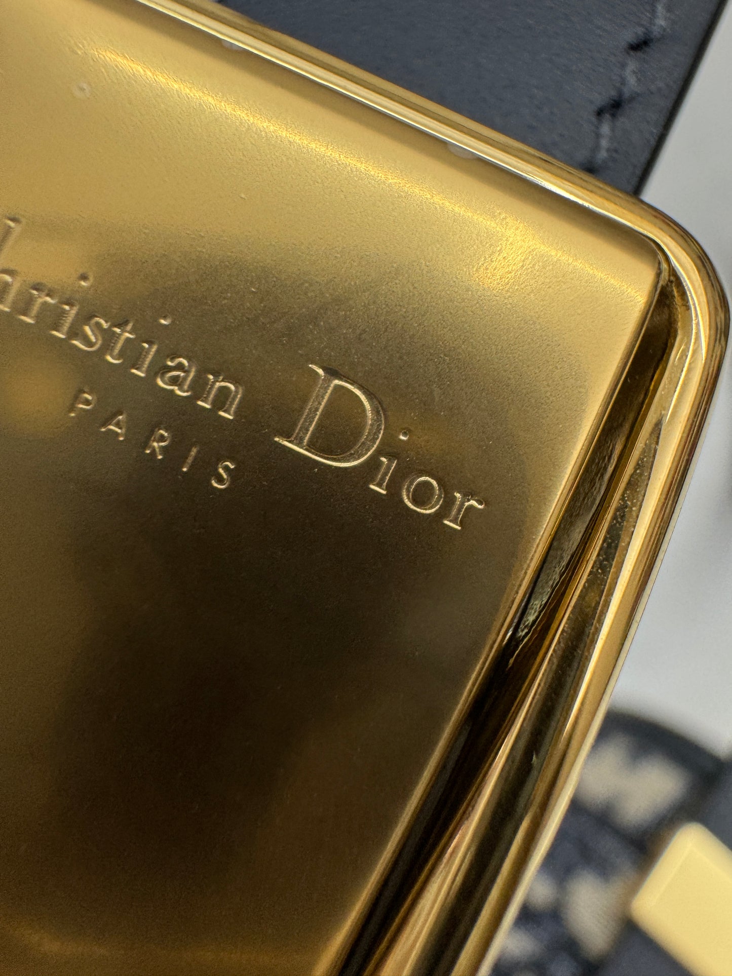 DIOR 30 Montaigne Small Blue Oblique