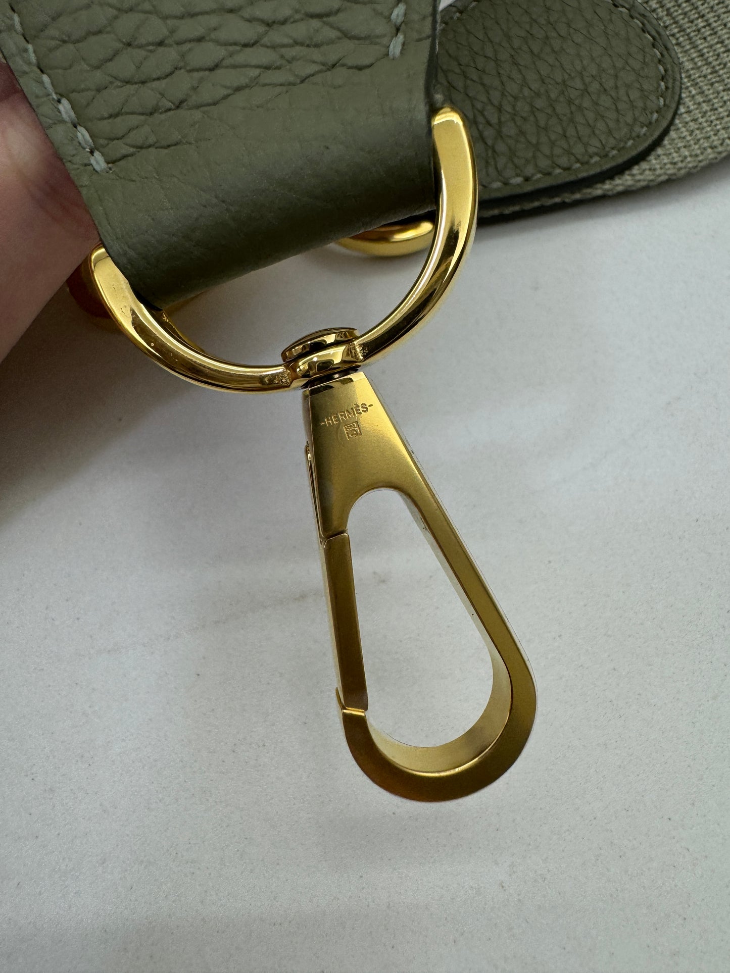 HERMES Evelyne 33 鼠尾草綠金扣 Q1 Sauge GHW