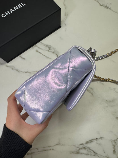 CHANEL 19 Bag Small 22P幻彩紫 小號
