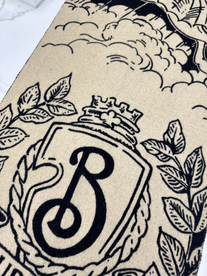 BURBERRY 雙面戰馬圍巾