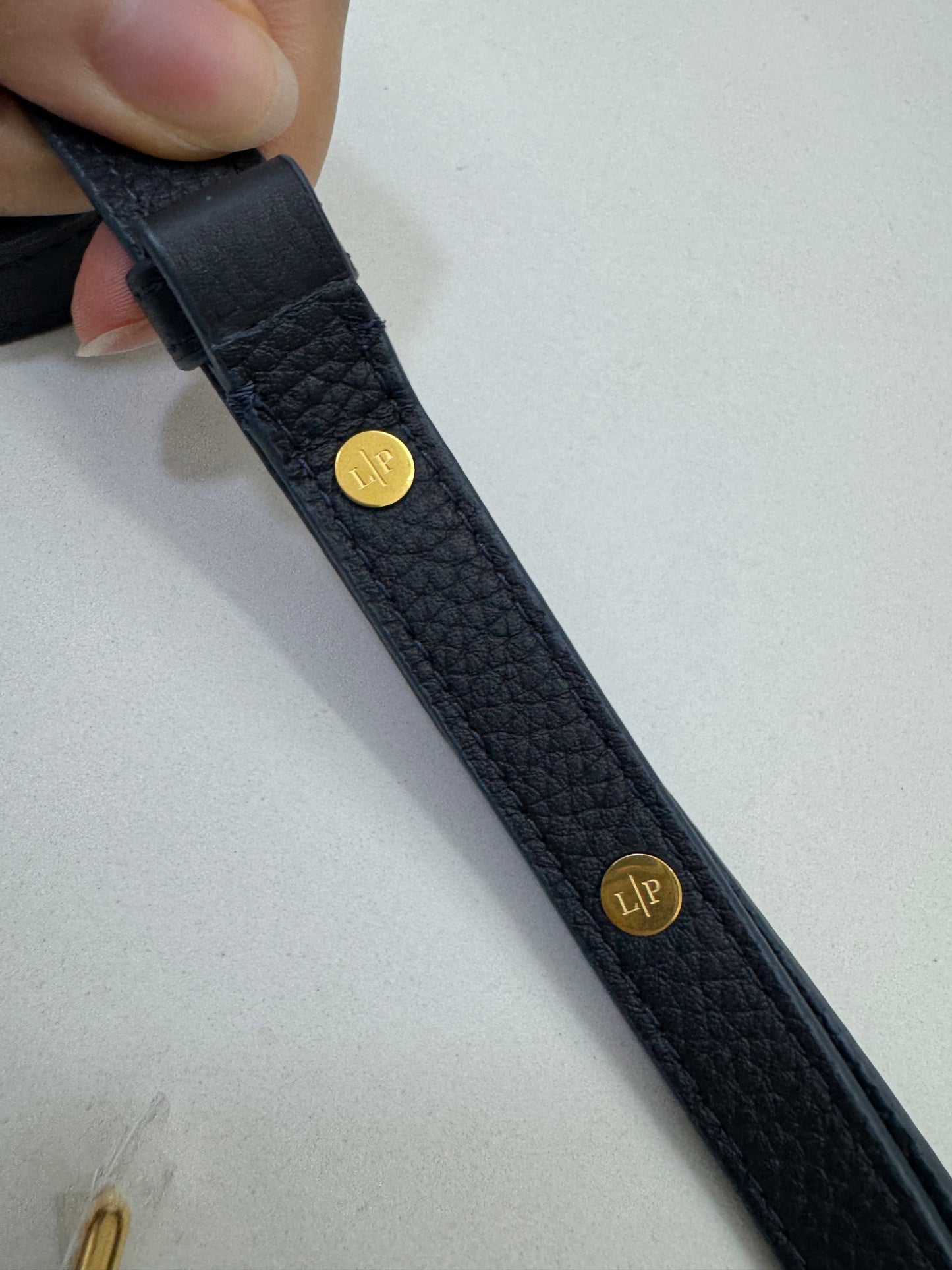 LORO PIANA Extra Pocket 19 海軍藍金扣