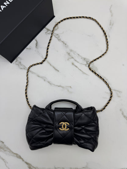 CHANEL 25K Mini 蝴蝶結包 綿羊皮
