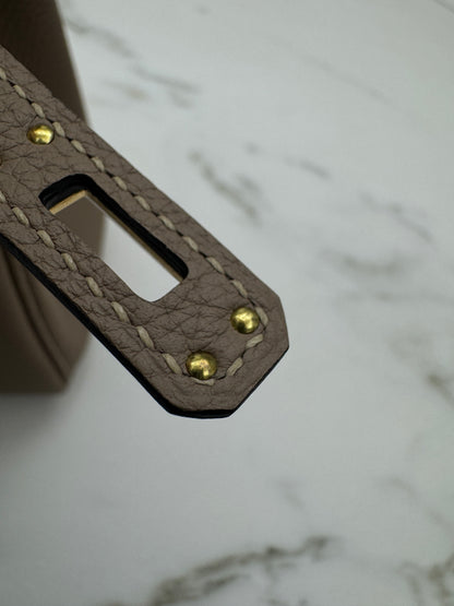 HERMES Kelly 25 斑鳩灰金扣 內縫 Togo 81 Gris Tourterelle GHW