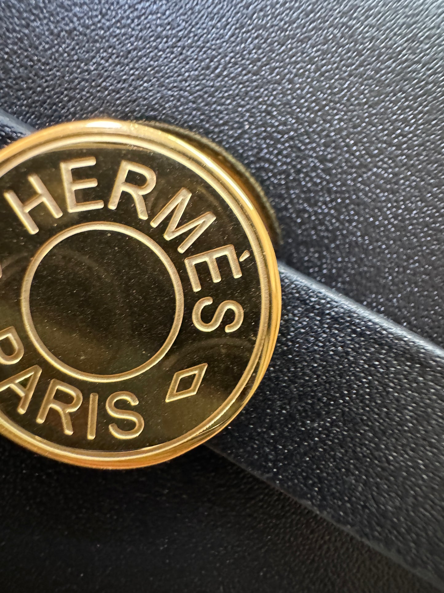 HERMES Mini Herbag 熊貓色 金扣 H Viking 帆布