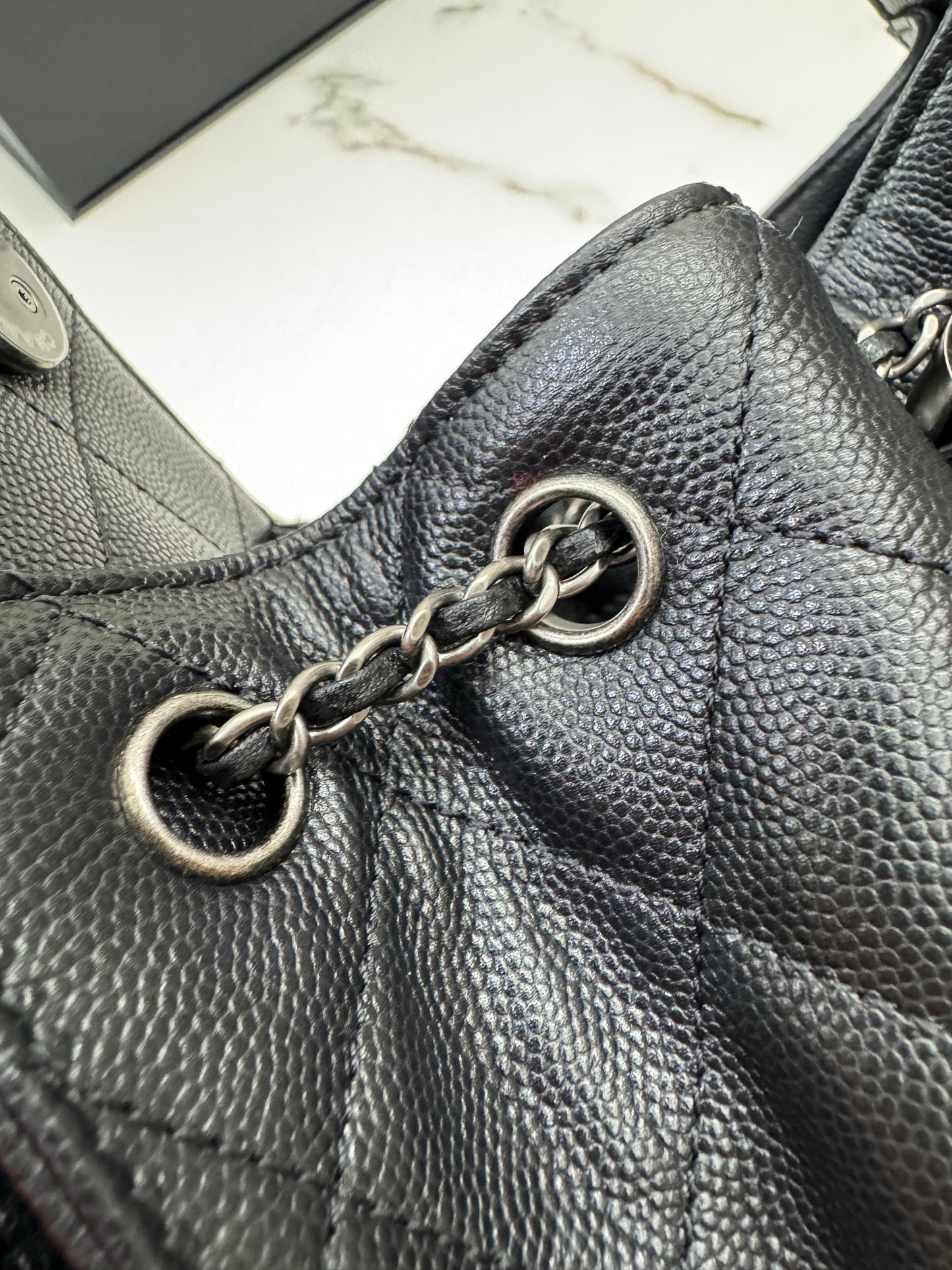 CHANEL Mini 25Bag 黑銀