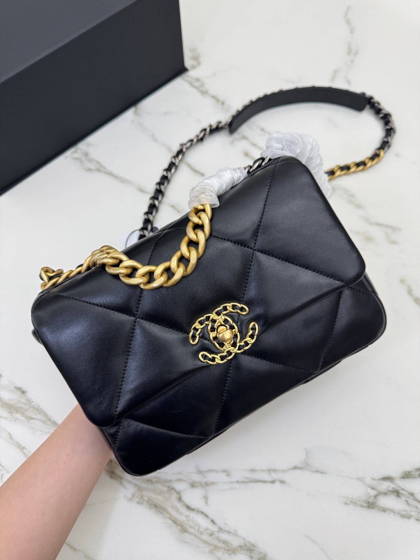 CHANEL 19Bag 黑金 Small