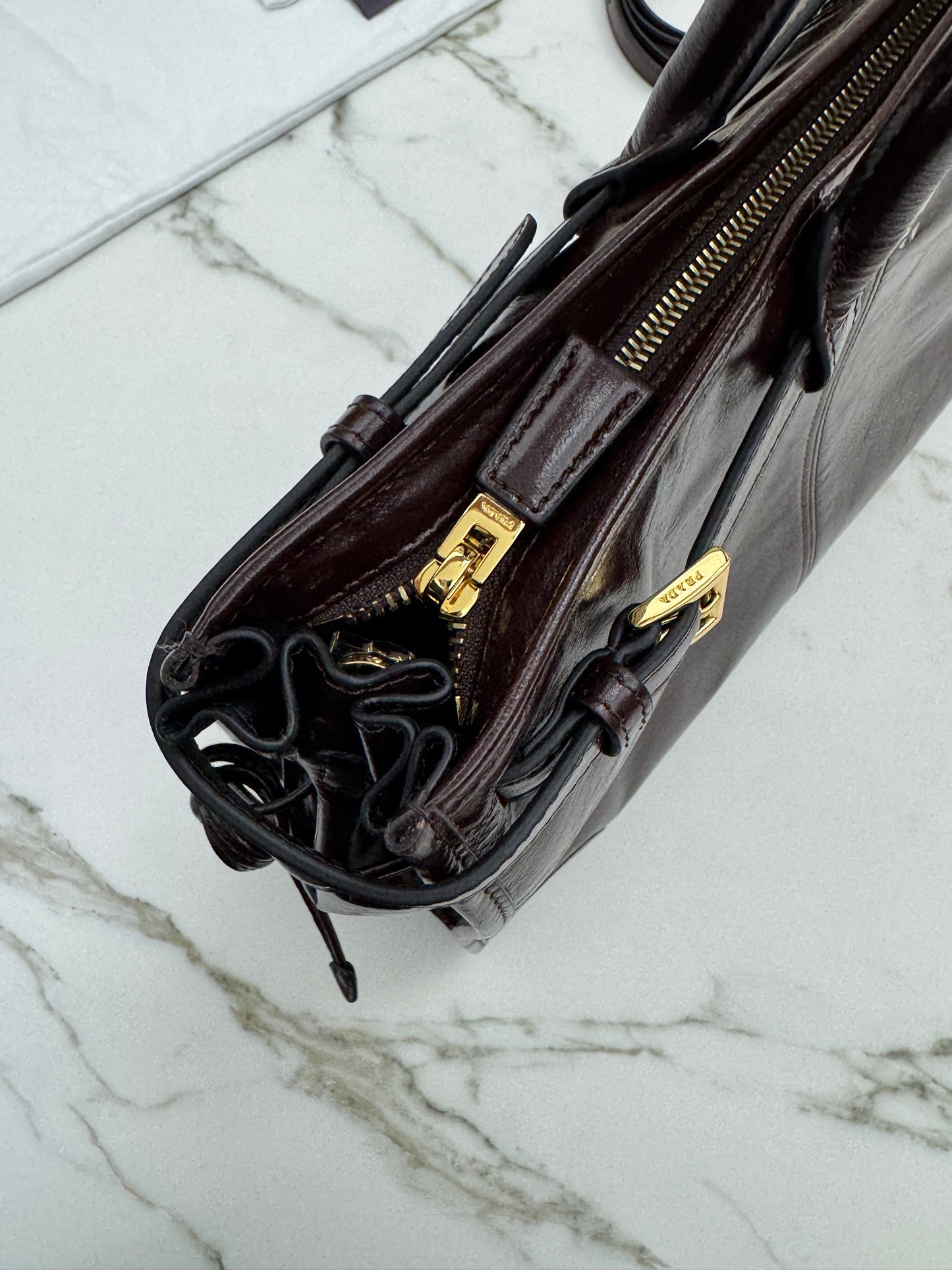 PRADA Bonnie XL Dark Brown (Lux Soft)