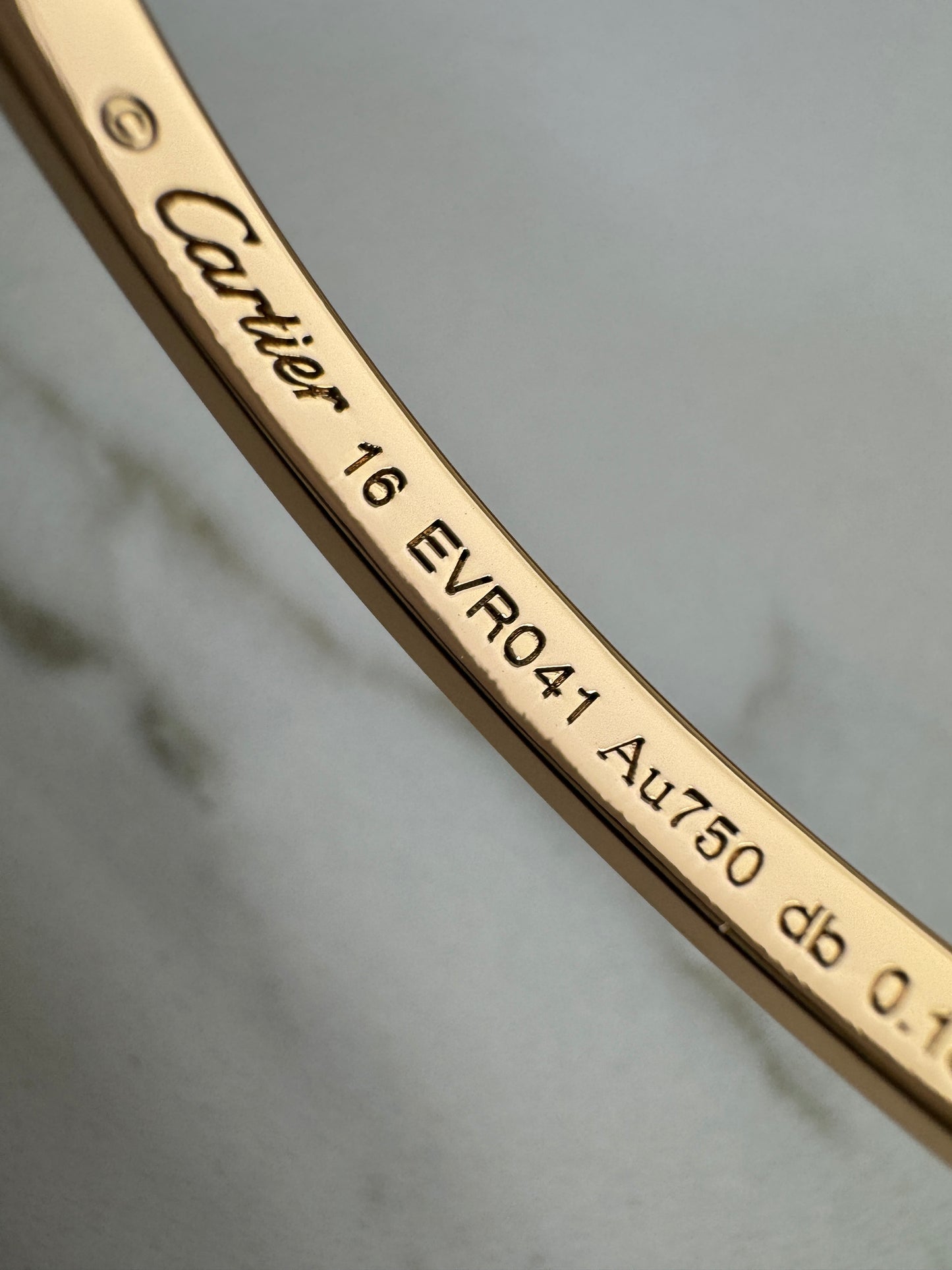 CARTIER Love Bracelet Small Rose Gold with Diamonds