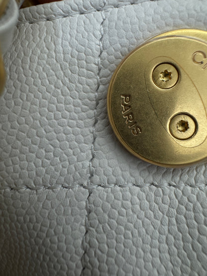 CHANEL Mini 25 Bag 白色荔枝皮