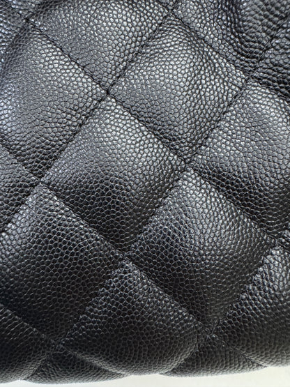 CHANEL Mini 25 Bag 黑色荔枝皮 金扣 Caviar Calfskin GHW