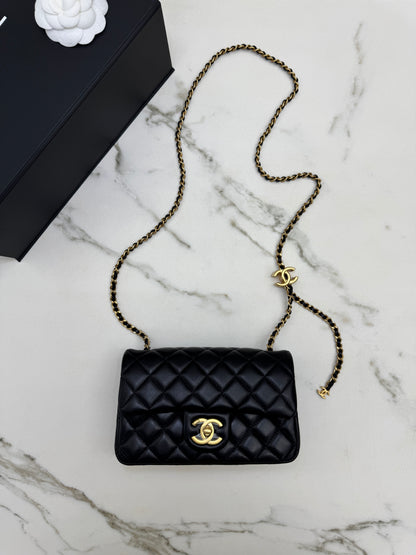 CHANEL 25B調節扣 Mini CF20 羊皮