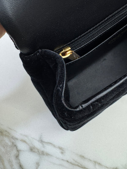 CHANEL 25K 蝴蝶結絲絨 Mini CF Top Handle