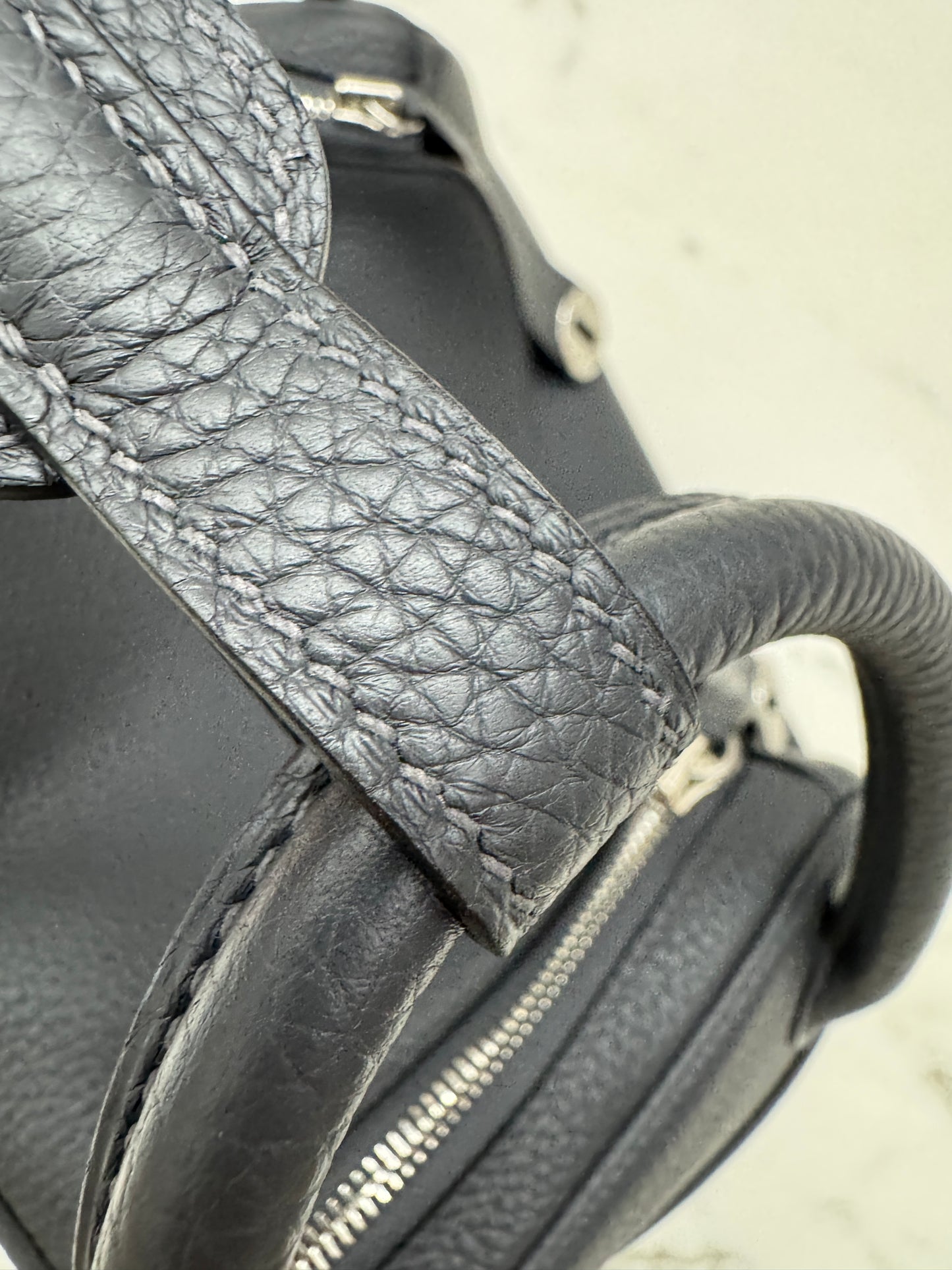 HERMES Lindy 30 石墨灰銀扣 TC 88 Graphite PHW