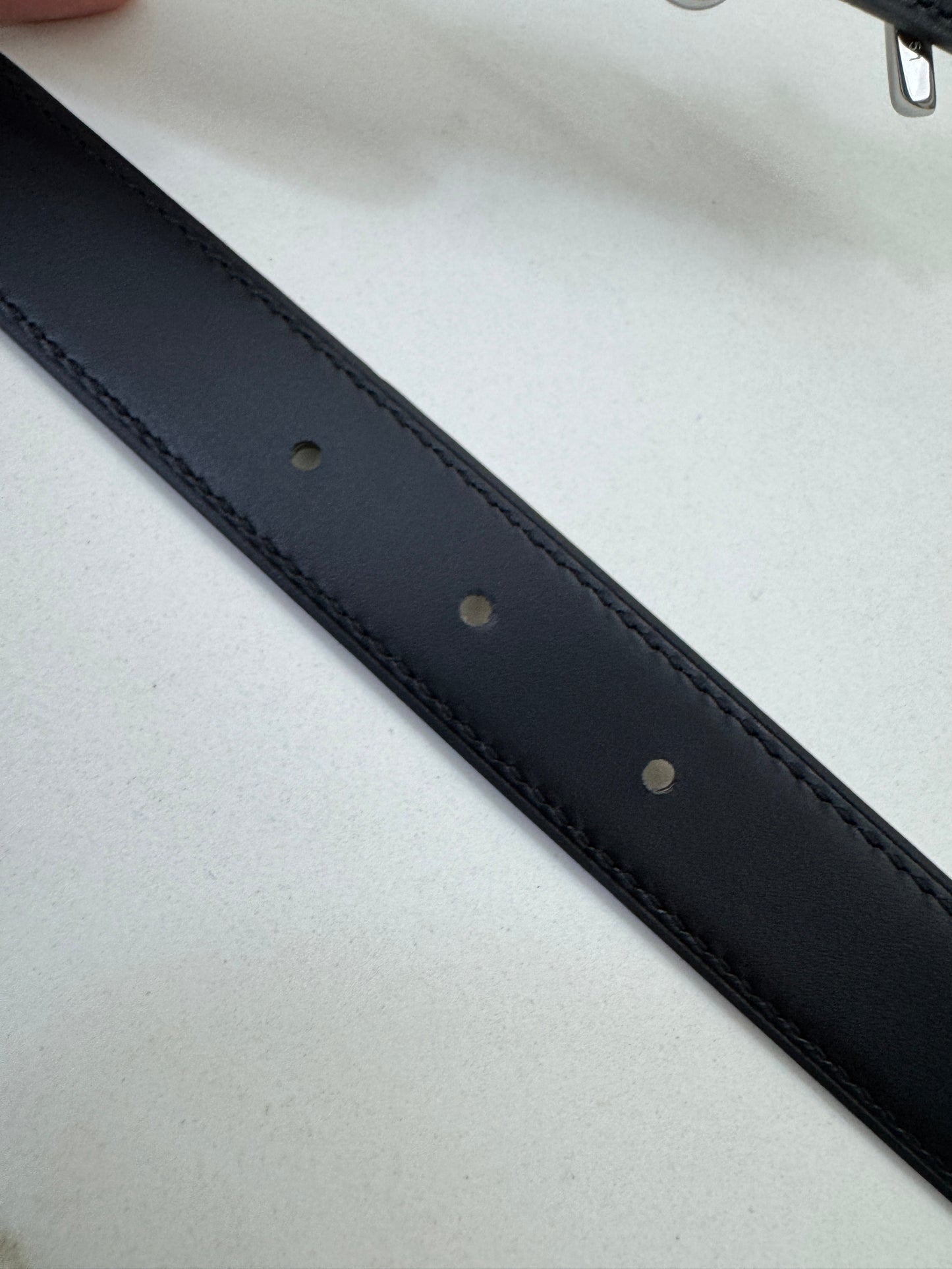 HERMES Cursives 皮帶 大象灰Epsom