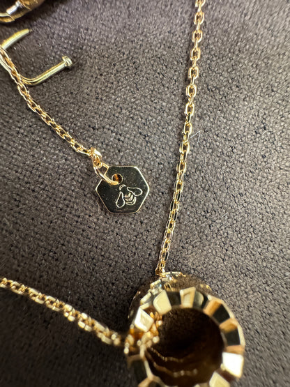 CHAUMET Bee My Love 玫瑰金筒形項鏈