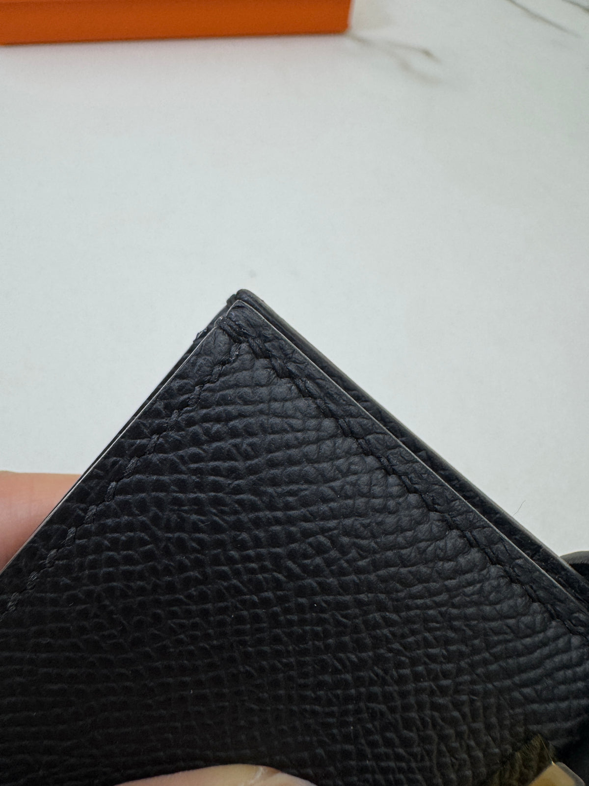 HERMES Bearn Compact Wallet 黑金 Epsom