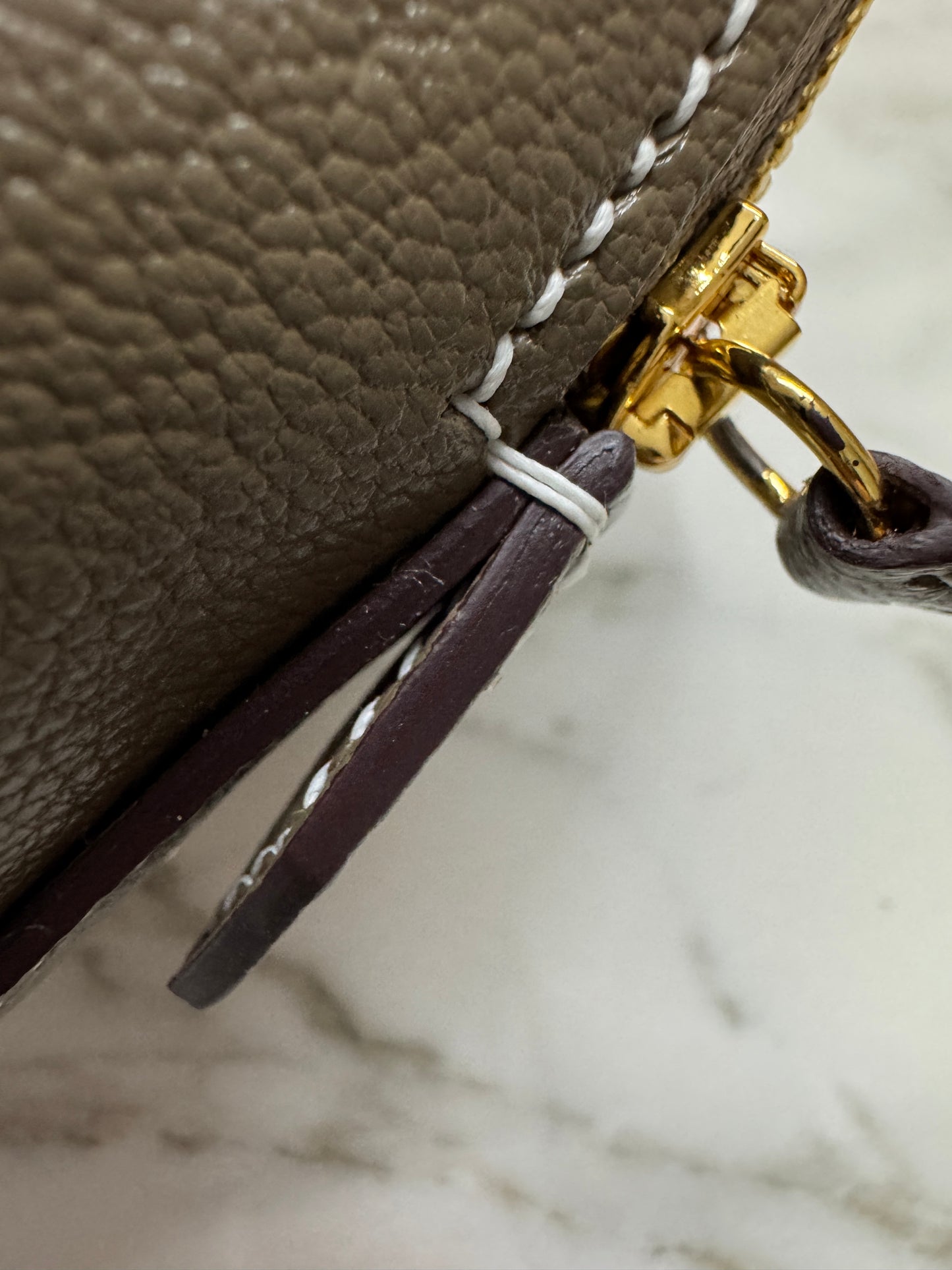 HERMES Mini Bolide 大象灰山羊皮 金扣