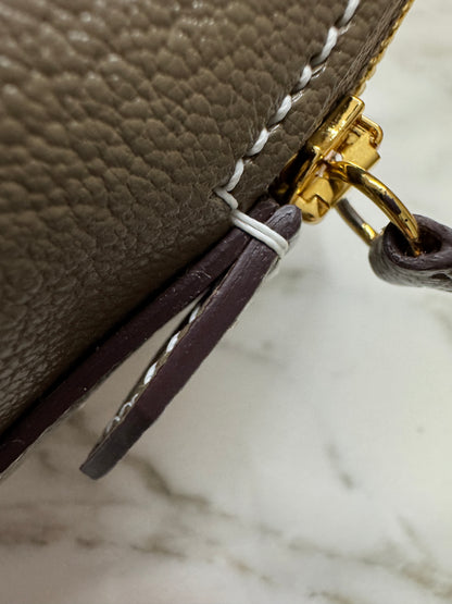 HERMES Mini Bolide 大象灰山羊皮 金扣