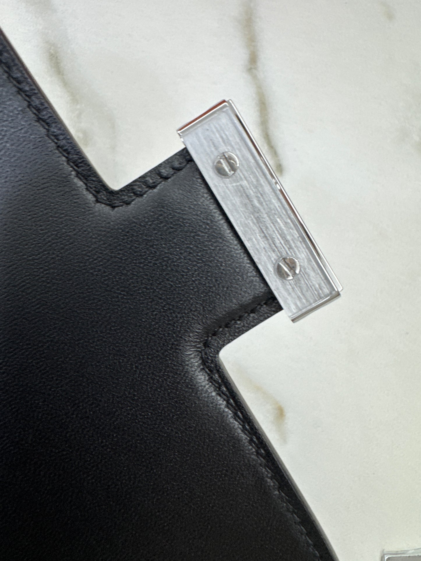 HERMES Mini Constance 黑銀 Noir Epsom PHW