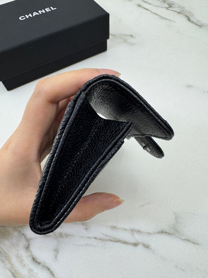 CHANEL CF Cardholder 黑銀牛